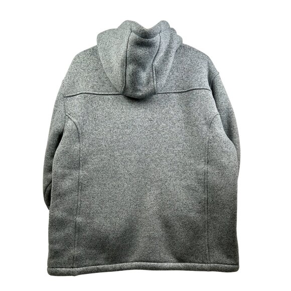 Free Country Hoodie Jacket Mens Large‎ Full Zip Gray Sherpa Fleece Fall/Winter - Picture 7 of 12
